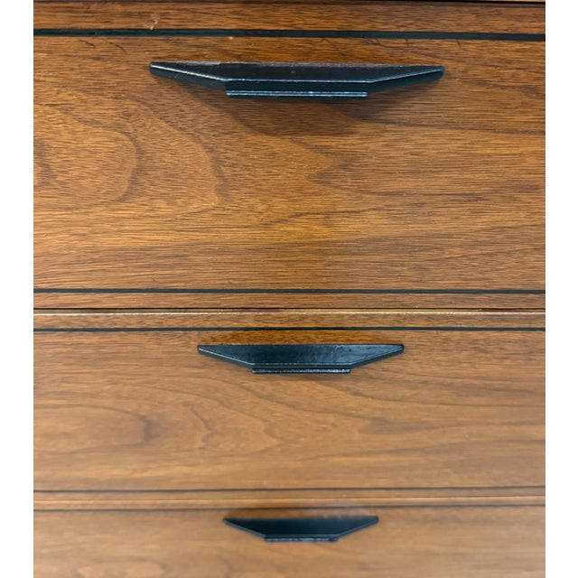 Mid-Century Modern Kent Coffey Tempo 12-Drawer Walnut Dresser For Sale - Image 9 of 10