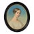 French Late 19th Century Framed Oval Portrait For Sale