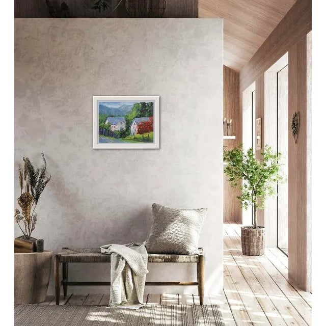 2020s Original Oil Painting Landscape Fort Bragg Roses For Sale - Image 5 of 12