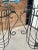 Metal Pair of Antique French Wrought Iron Garden Urn Planters With Grapevine Motif For Sale - Image 7 of 12