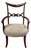 Antique Regency Style Mahogany & Ebony Arm Chairs For Sale