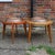 Octagonal Wooden Tables with Spun Copper Concave Tops, 1980s, Set of 2 For Sale - Image 5 of 9