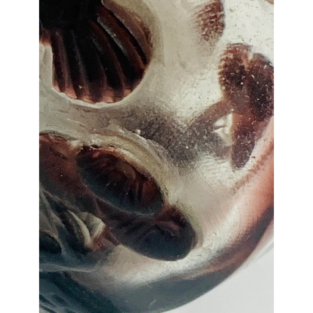 Early 20th Century Antique Carved Overlay Peking Glass Snuff Bottle For Sale - Image 11 of 13