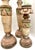 Romantic Trio - Distressed Painted Wooden Candleholders For Sale - Image 4 of 10