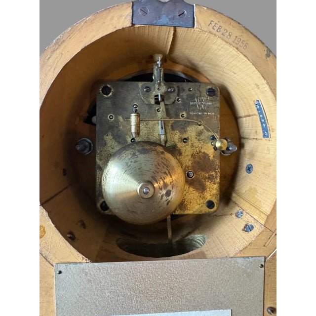 Vintage Ornate Giltwood Decorated Wall Hanging Sweden Clock For Sale - Image 10 of 12