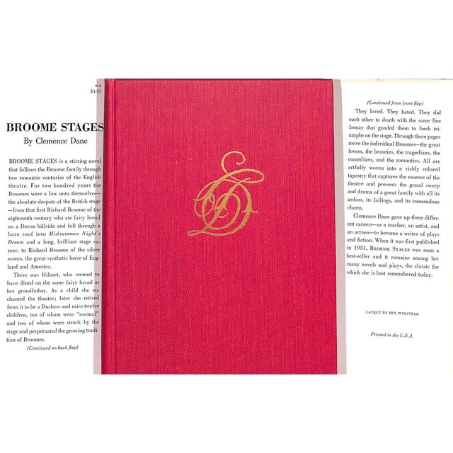 DANE, Clemence [703] pp. Doubleday, Doran & Company, Inc. 1959 8 3/4" x 6 1/4" Jacket and title page by Rex Whistler...