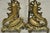 Antique French Rococo Baroque Style Brass Leafy Acanthus Andirons - A Pair For Sale In Philadelphia - Image 6 of 11