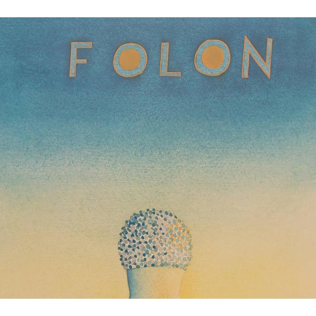 Galerie Charles Kriwin Poster after Jean-Michel Folon For Sale - Image 5 of 6