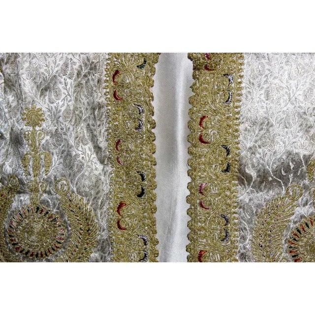 Framed Ottoman Coat with Metallic Thread Embroidery For Sale - Image 9 of 11