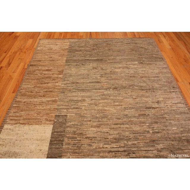 2020s Nazmiyal Collection Earthy Modern Moroccan Inspired Geometric Rug For Sale - Image 5 of 8
