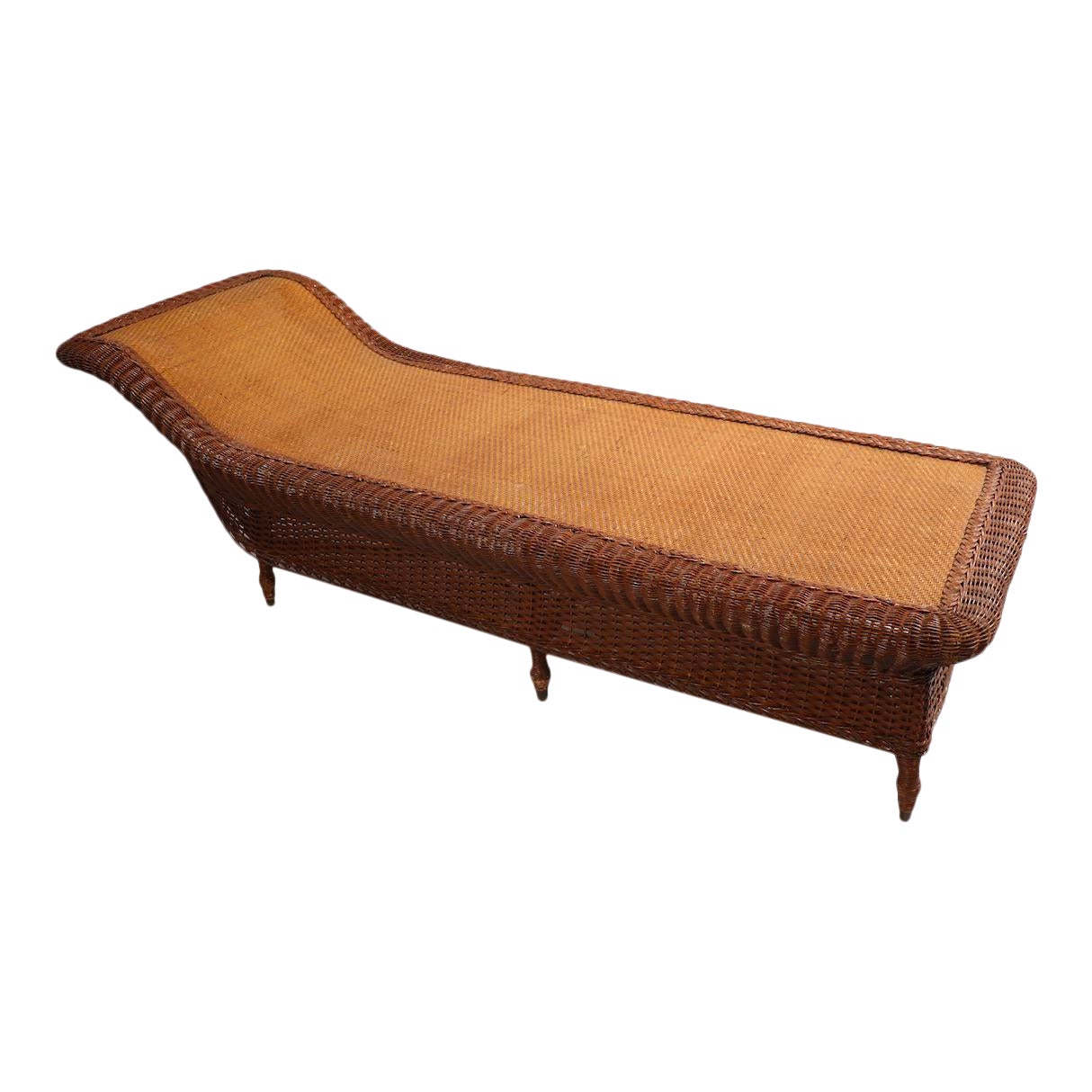 Victorian Wicker Chaise Lounge Fainting Couch Chairish