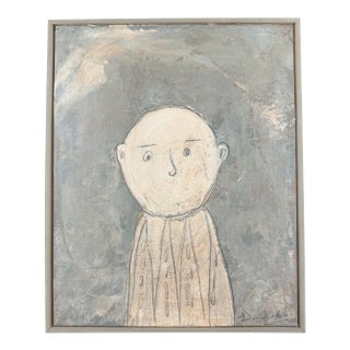 Contemporary Absence of Voice - Daniel Van Osten - Acrylic on Panel - Folk Style - 2025 For Sale