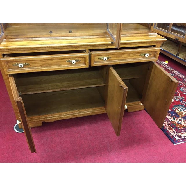 Vintage Thomasville Oak Hutch Chairish