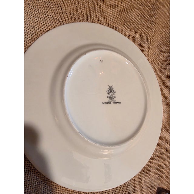 1950s Castleton Turquoise Pattern Serveware for Eight - 40 pcs For Sale In San Antonio - Image 6 of 12