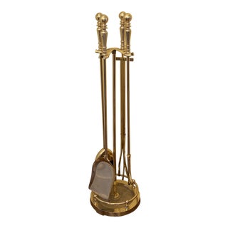 Vintage Used Gold Fireplace Accessories Chairish