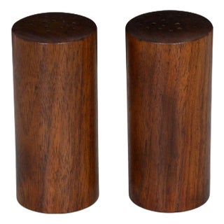 Arthur Espenet Carpenter Salt and Pepper Shaker in Walnut 1951 For Sale