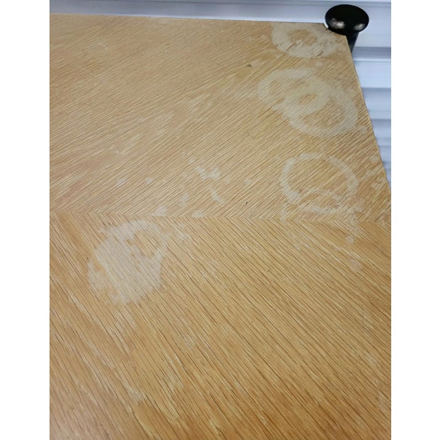 Vintage Jay Spectre for Century Mid Century Modern 3 Drawer Blond Desk For Sale - Image 11 of 16