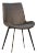 Modern Aged Grey Leather Dining Chair For Sale