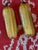 Yellow Italian Murano Art Glass Zucchini Sculptures, Set of Two For Sale - Image 8 of 10