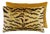 The House of Scalamandré Tigre/velvet Lumbar Pillow, Gold, 22 X 14 For Sale