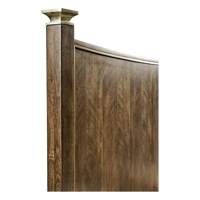 2020s European Classic Walnut Bed - King For Sale - Image 5 of 6