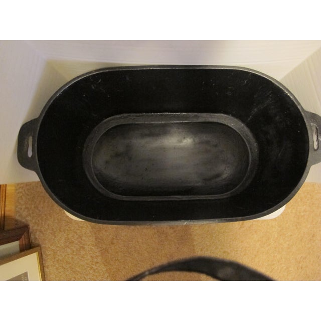 Folk Art Mid 20th Century Cast Iron Ham Boiler Folk Art American Eagle For Sale - Image 3 of 9