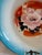 Vintage Hand Painted Enamel Bowl With Floral Motif For Sale - Image 10 of 11