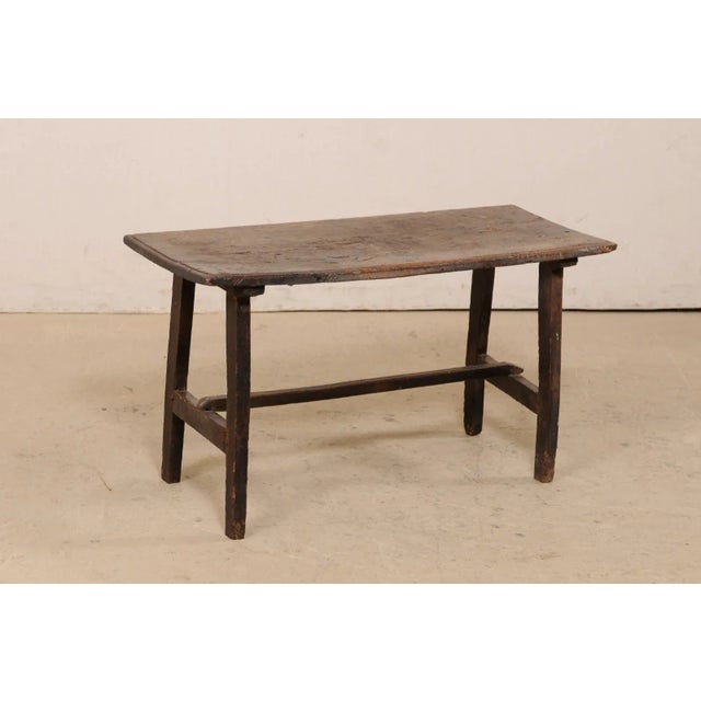 Burnt Umber 18th Century Rustic Walnut Coffee Table For Sale - Image 8 of 12