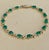 7 Carat Natural Brazil Emerald and Diamond Tennis Bracelet 14 Karat Yellow Gold For Sale - Image 4 of 18