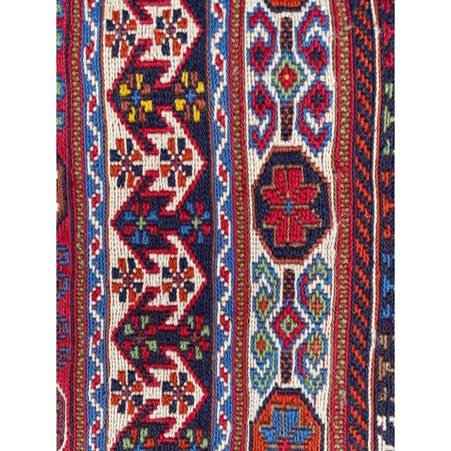 Textile Vintage Azerbaiydjan Sumak Rug For Sale - Image 7 of 18