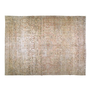 Vintage Turkish Anatolian Professional Hand Knotted Wool Rug, 11x15'4 For Sale