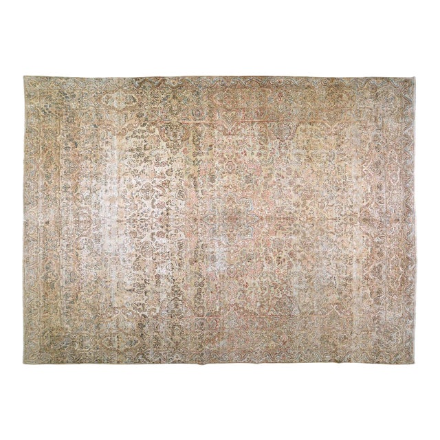 Vintage Turkish Anatolian Professional Hand Knotted Wool Rug, 11x15'4 For Sale