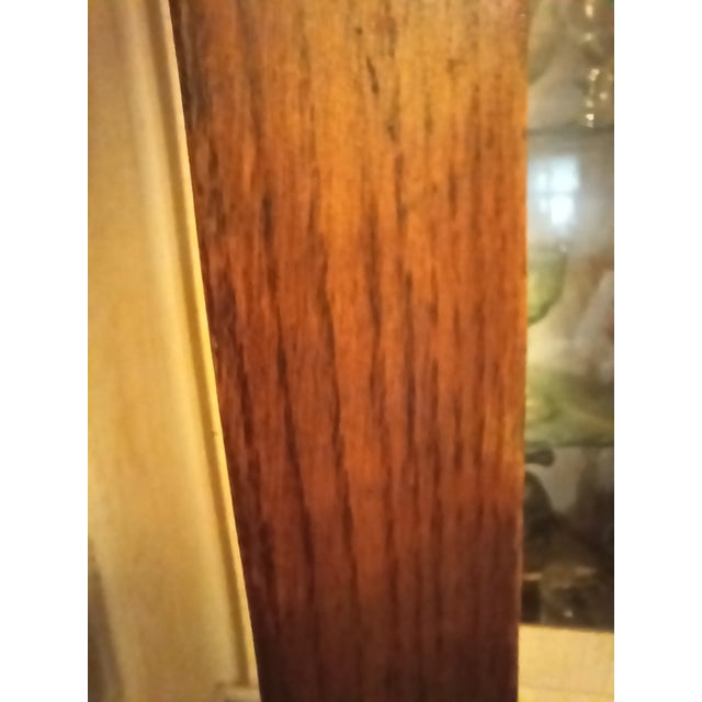 Wood Antique Arts & Crafts Mission Style Quartersawn Oak Coat Rack Hall Tree For Sale - Image 7 of 14
