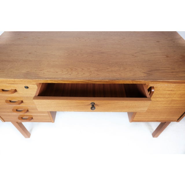 Danish Teak Desk, 1960s For Sale - Image 9 of 17