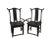 Antique Chinese Black Armchairs - a Pair For Sale - Image 4 of 12