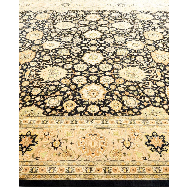 Solo Rugs Mogul, One-of-a-Kind Hand-Knotted Area Rug - Black, 8' 2" x 10' 6" For Sale - Image 4 of 8