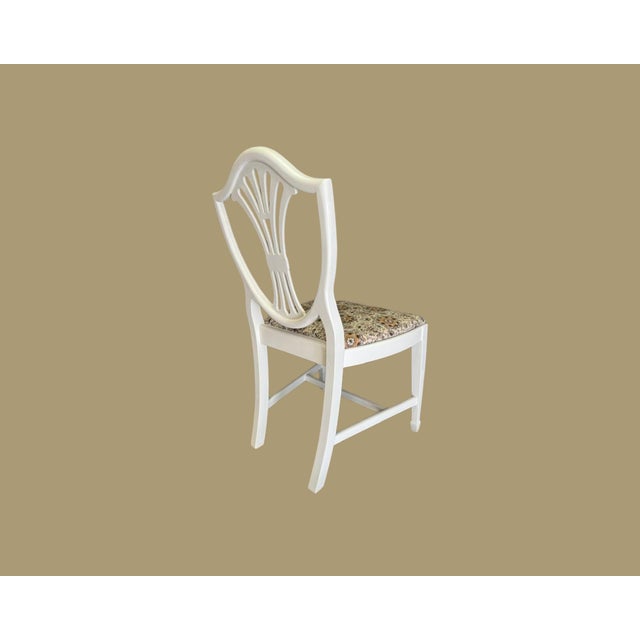Vintage c.1950s Refinished Duncan Phyfe “Style” Hepplewhite Chairs - Set of 6 For Sale - Image 11 of 11