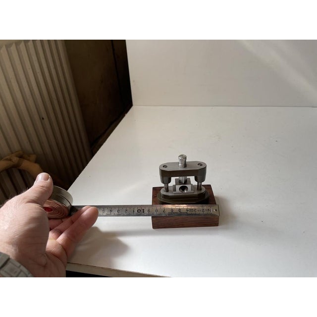 Mid-Century Modern Industrial Pillar Guided Toolmakers Cigar Cutter in Steel, 1960s For Sale - Image 9 of 10