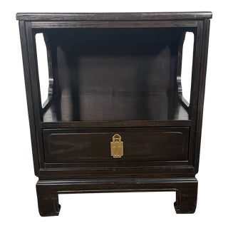 1970s Davis Cabinet Co. Cerused Oak Bedside Table For Sale