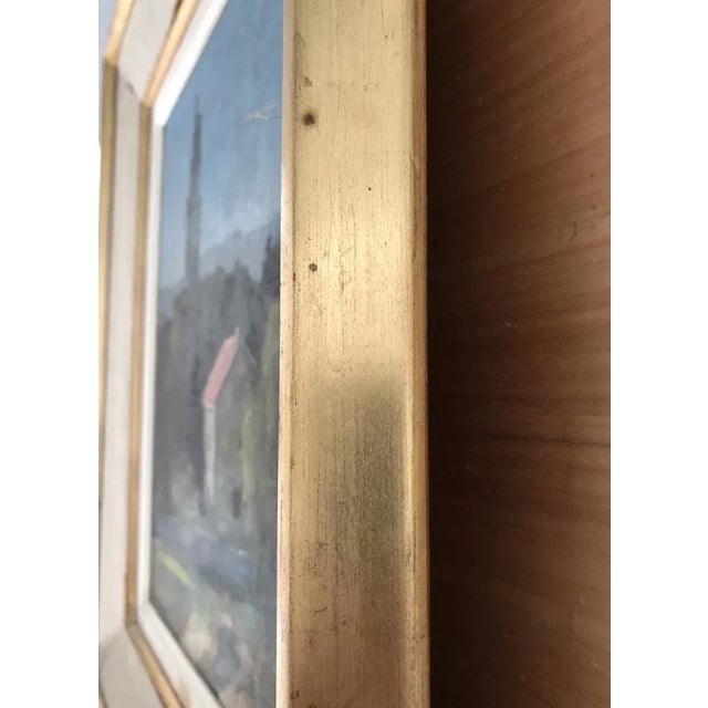 Christian Zwahlen, Rural Landscape, Oil on Wood, Framed For Sale - Image 7 of 9