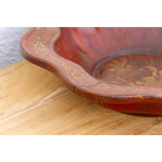 Chinese Antique Chinese Gilt Lacquer Lobed Bowl For Sale - Image 3 of 7