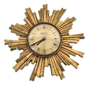 Electrica Sunburst Wall Clock, 1960s