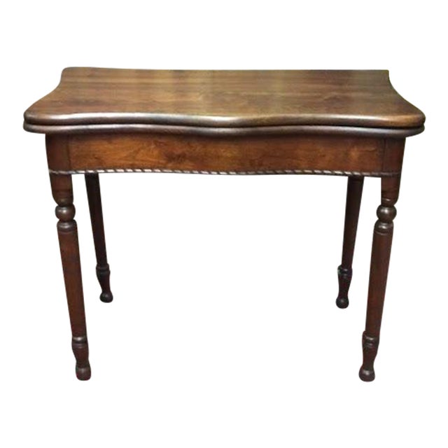 Antique Games Table, Walnut Games Table For Sale
