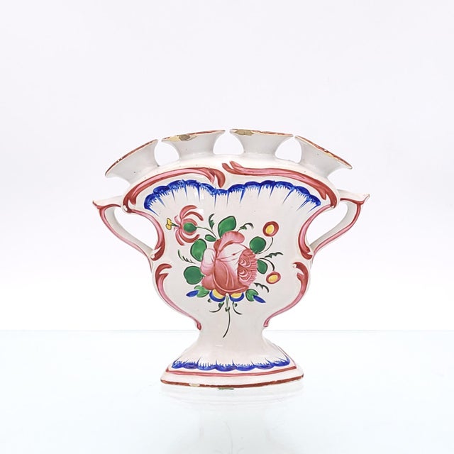 Circa 19th Century Delft Tulip Vase, Holland Chairish