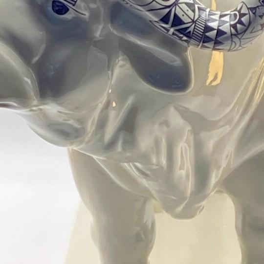 Meissen Atelier X Hugo Boss Maximilian Hagstotz Buffalo Figure (Large 16” Limited Edition “Big Five” Store Display Piece) For Sale - Image 14 of 18