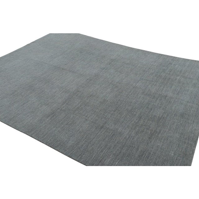 Rug & Kilim Rug & Kilim’s Modern Textural Rug in Gray Tones & Striae For Sale - Image 4 of 8