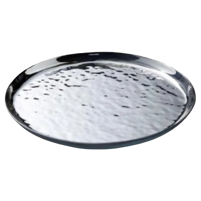 Small Mirage Round Tray by Radar For Sale