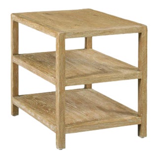 Kenneth Ludwig Chicago Traid Ceruse Oak Side Table For Sale