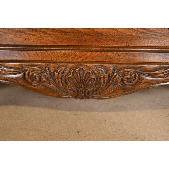Hickory French Provincial Louis XV Carved Walnut Bombay Chest or Commode For Sale - Image 9 of 12
