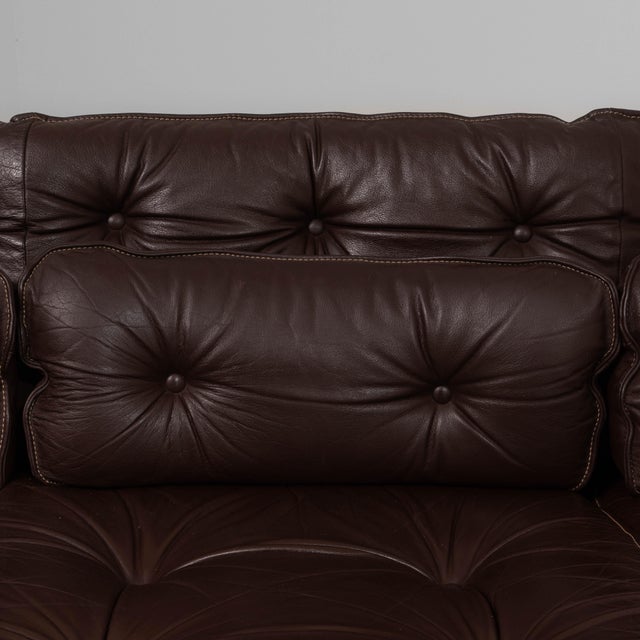 Brown 1960s Danish Mid-Century Modern Sofa Attributed to Ellekær & Norell for Coja Chocolate Brown For Sale - Image 8 of 18